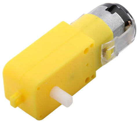 Close-up of a DC geared motor from Eight Pack DC Geared Motors 3V To 12V For Aircraft Toys Robotic Bodies And Four Wheel Drive Cars