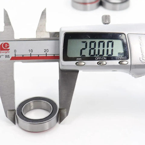Caliper measuring 18x28x7 Millimeter Double Sealed Ball Bearing 2RS For Bicycle Hub Front And Rear Wheels ISO 492 Standard Fit