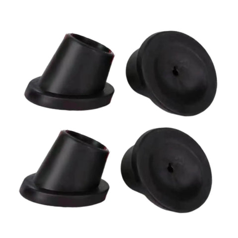 Heavy Duty Chair Leg Caps 4 Pack Rubber Feet Pads With Anti Slip Slope Tips For Commode Chair And Home Use 28mm Durable Protectors
