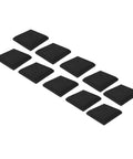 Premium Soundproof Foam Panels for Studio Acoustic Treatment and Noise Reduction Wall Tiles to Banish Echoes and Dial in Crystal Clear Audio in Home Theater or Office Spaces with 30X30Cm Coverage, set of ten black panels.