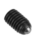 Single carbon steel piece from 10 Piece M5 Ball Plunger Set With Hex Socket Spring Plungers, Pro Grade Heavy Duty Build