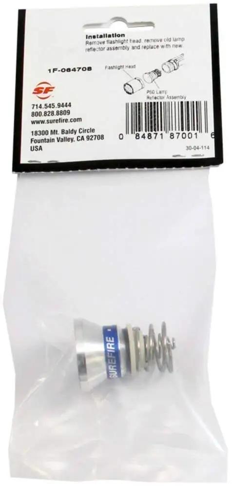 P60 Xenon Replacement Lamp 65 Lumen High-Performance Light with packaging for use with 6P C2 D2 G2 G2Z Z2 flashlights