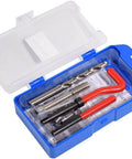 M10 X 1.25 Thread Repair Kit With Helicoil Inserts, Metric Thread Repair Set Includes HSS Drill Bit And 10 Piece Wire Thread Inserts