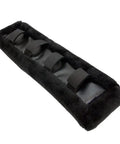 Black Horse Harness Pad 5.5 Inch By 18 Inch With Synthetic Fleece Interior And Foam Padding For Back Protection