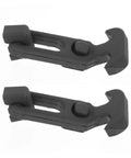 Two Six Pack Rubber T Handle Latches for Toolbox Cooler Hood and Tool Box Flexible Draw Closure Replacement shown facing right
