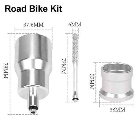 Aluminum Bike Brake Bleed Kit With Base And Long Stopper For Hydraulic Disc Brakes Spill Free Oil Filling Tool dimensions