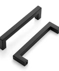 Matte Black Square Cabinet Pulls 5 Inch 30 Pack Handles for Kitchen Cabinets Drawers Cupboards and Furniture Versatile Hardware