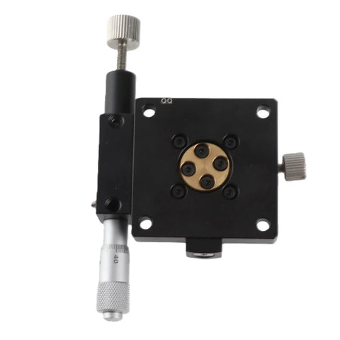 Pro Grade Fine Tune Rotation Stage For Optical Experiments With Precision Bearings And Smooth Sliding Aluminum Alloy Body With Black Anodized Finish Durable And Stable For Precise Angles And Fine Tuning In Measurements, black manual stage