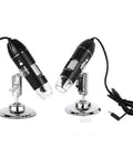 1600X Digital USB Microscope Camera 3 In 1 Portable Electronic Microscope For Soldering And LED Magnifier For Cell Phone Repair Dope Tool For PCB Inspections Coins Skin Hairs And DIY Projects, on metal stand
