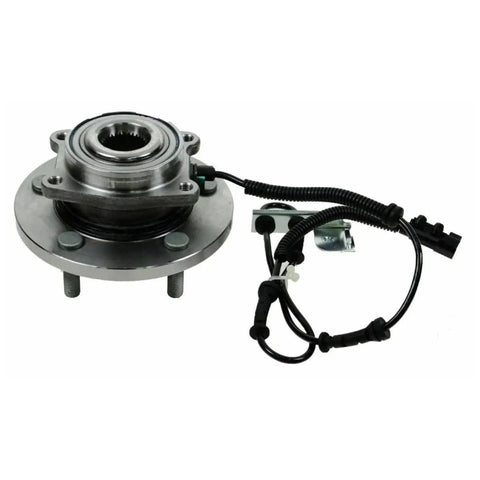 2 Piece Front Wheel Hub And Bearing Assembly Set For Chrysler Town And Country Grand Caravan Routan CV 2012 2015 2008 2019 2009 2014 Front Left And Right Replacement showing metal hub with wiring