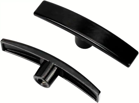 Two Piece Black Aluminum RV Sewer Valve T Handle Replacement For Valterra Waste Valves Three Inch And One Half Inch Fits One And A Half Inch And Three Inch RV Black Tank Valve For Camper Drain