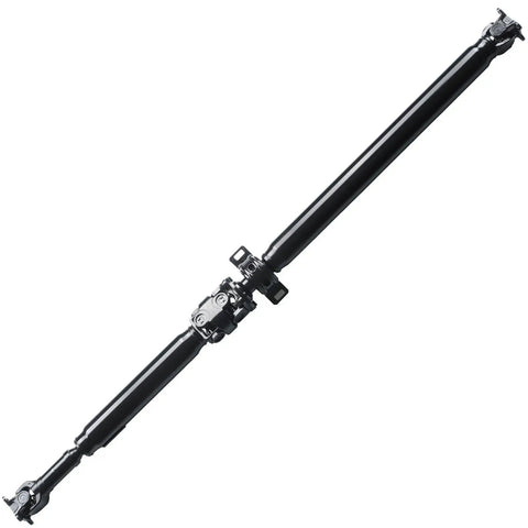 Built Tough Rear Drive Shaft Support Center Bearing Kit For Toyota Tacoma 1998 To 2004, black steel drive shaft view.