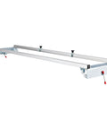 Knockout Router Sled For Dedicated Woodworkers 64 Inch Wide Slab Guide Jig with aluminum frame and dual locking tracks.