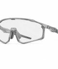 Kick Everyday Glare To The Curb With These Ultra Light Photochromic Polarized Safety Glasses Featuring Rapid Lens Tinting Rock Solid UV Protection And Zero Eye Strain For Riding And Travel. Transparent gray polycarbonate safety glasses with soft nose pads.