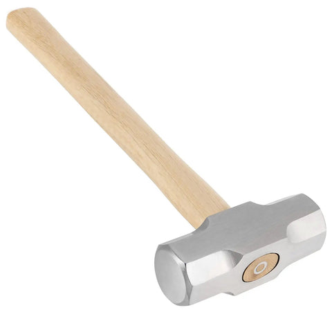 Two Pack 4 Lb Mini Sledge Hammers With Wooden Handles for Demolition, Stake Driving, Breaking Stone, Forged Steel Construction, Heavy Duty