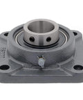 Two-Pack 4-Bolt Flange Mount Ball Bearing Unit UC208-24 Insert Bearing With Cast Iron Housing FS208, 1-1/2 Inch Bore Shaft