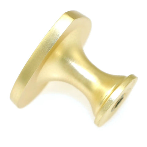 Heart Shaped Single Hole Door Knob Set, 4 Pack, Zinc Alloy Cabinet Pulls With Key Hooks, 34mm Gold Finish knob side view.