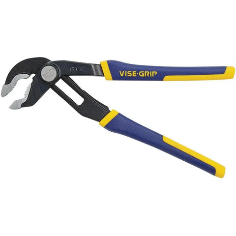 GrooveLock Pliers 6 Inch V Jaw With Quick Adjust Button Anti Pinch Non Slip Grip Multi Groove Ratcheting System