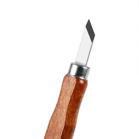 Wood Carving Tools Set With Knife And Mini Chisels Dope High Carbon Steel Blades Ergonomic Wooden Handles Built For DIY Woodworking