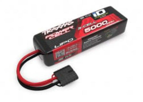 Beast Mode 5000mAh 11.1V 3S LiPo Battery Pack For RC Cars Shorty Fitment 135mm Tray 25C Discharge, close-up view.