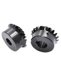 Built Tough Heavy Duty Spiral Bevel Gear Set With Matching Pinion Hardware 30 Tooth 2M Module Steel gears, helical design.