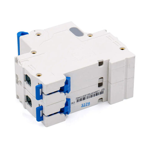 Miniature Circuit Breaker 2 Pole 32A MCB C Type Trip 6000A Breaking Capacity DIN Rail Mount For Electrical Distribution And Lighting Circuits