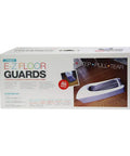Packaging of EZ Floor Guard Starter Kit with Heavy Duty 2.45 Mil Film for disposable shoe covers, showing box design and branding.