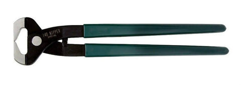 14-Inch Hoof Nipper With Plastic Grips For Farriers, Heat Treated Jaws And Handles, Hardened Sharp Cutting Edges, Chrome Plated Head
