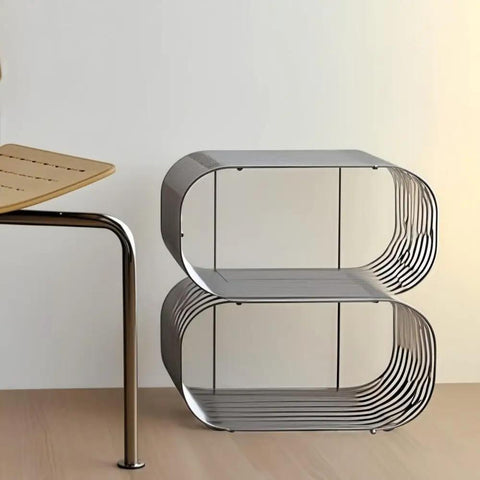 Floating Wall Shelves For Bedroom And More, Metal Hanging Nightstand With Bracket, tubular metal shelf unit