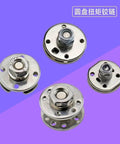 Weldable Barrel Door Hinges With Adjustable Torque And Free Stopping Damping LPXDS Circular Disk Pivot Heavy Duty Bearing Hinges displayed