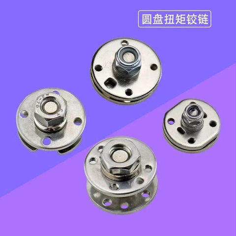 Weldable Barrel Door Hinges With Adjustable Torque And Free Stopping Damping LPXDS Circular Disk Pivot Heavy Duty Bearing Hinges displayed