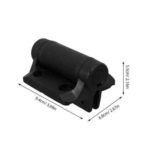 Two Pack Heavy Duty Self Closing Door And Gate Hinge Kit With Adjustable Spring Tension Weatherproof Nylon Hinges For Outdoor Wooden Gates And Residential Doors, black 9.4 x 6.8 x 5.5 cm