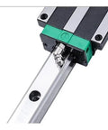 Linear Rail HGR30 100mm For CNC DIY Projects Premium Linear Guideway Rail Support For 30mm Slotted Bearings Rust Resistant Steel No Slider Included Extend Length By Ordering Multiples, close-up rail with mounting hole