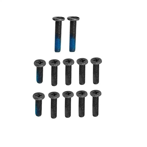 Heavy Duty Premium Slick Black Laptop Bottom Case Screws Replacement Bundle Built For Asus Tuf Gaming Fa617 Fa607 And F16 Fx607 Models with blue thread locking.