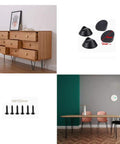 Heavy Duty Hairpin Table Legs Steel Desk Feet Built Like A Tank For Coffee Tables And DIY Upgrades With Mounting Kit rubber pads and screws on modern furniture.