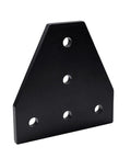 Black aluminum Five Hole 90 Degree Joint Board Plate Connectors Corner Angles Brackets for Aluminum Plate Hardware Accessories