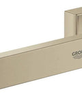 Durable StarLight coated bathroom grab bar with smooth edges and gentle curves, brushed nickel finish, easy to clean