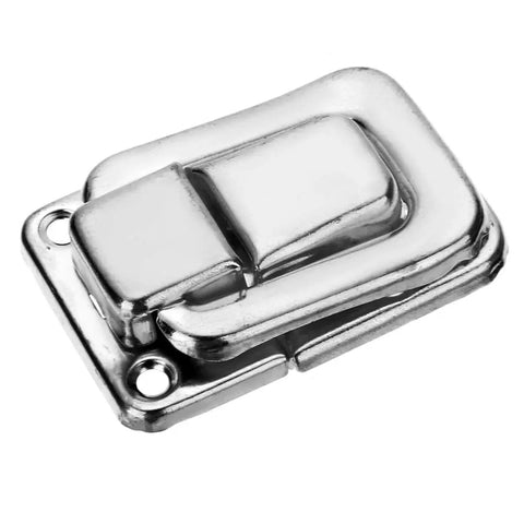 4 Piece Silver Gold Key Hasp Lock Set For Suitcases Chests Boxes And Trunks Heavy Duty Toggle Latch Catches Nickel Plated Metal Hardware