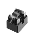 Refrigerator Start Relay Kit 12 Ohm 4 Pin With Compressor Thermal Overload Protector 1/2 HP 375W easy install front view