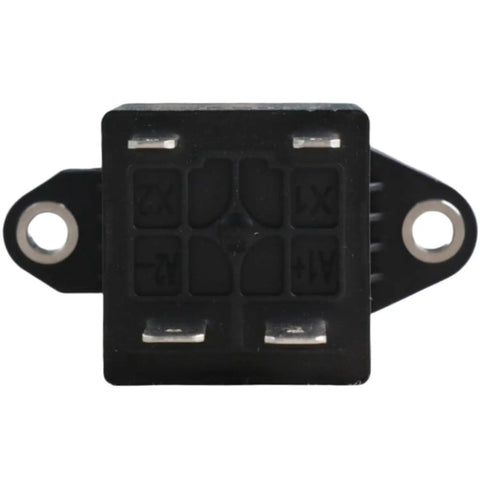 Heavy Duty 800V DC Relay Contactor 20A Rated Top Tier For Solar EV Chargers And ESS Battery Banks UL Listed black contactor with terminals.