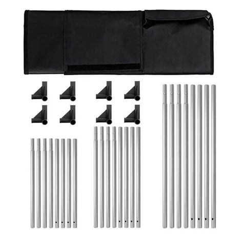 Parts for Fireproof And Dustproof 3D Printer Enclosure With Constant Temperature Control, including poles and connectors