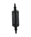3.5 Inch Black Wrought Iron Cabinet Butt Hinge With Old School Victorian Steeple Tip Rust Resistant Flush Mount Heavy Duty