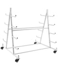 Five Tier Horizontal Heavy Duty Rolling Lumber Rack With Slick Iron Build And Secure Locking Wheels 500 Pound Capacity storage rack with wheels