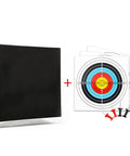 20 Inch Archery Target Set Lightweight High Density EVA Block With 10 Target Papers And 4 Small Nails For Recurve And Longbow Backyard Outdoor Practice Easy Arrow Pull Cushioned Impact Safe With Broadheads Indoor And Outdoor Use