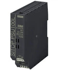 SITOP Lite 24V DC Power Supply 2.5A Single Phase Industrial Grade Built Tough For Real World Use, 120 To 230 VAC Input, 24 VDC Output, Compact 32.5 X 125 X 125 mm, CE CULus CB Approved, 0 To 60 C Operating Range. black DIN-rail power supply, front view
