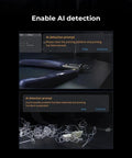 Display of AI Camera For 3D Printing With Real Time Monitoring, Time Lapse Filming, AI Detection showing error prompts on screen.