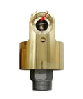 1.5 Inch Rotating Joint With No Leak Brass Seals For 360 Degree Smooth Rotation, Keeps Hose From Kinking, Built Tough DN40 Port, Heavy Duty High Pressure Connector, Easy Install, Long Lasting Brass Construction, brass rotating joint close-up