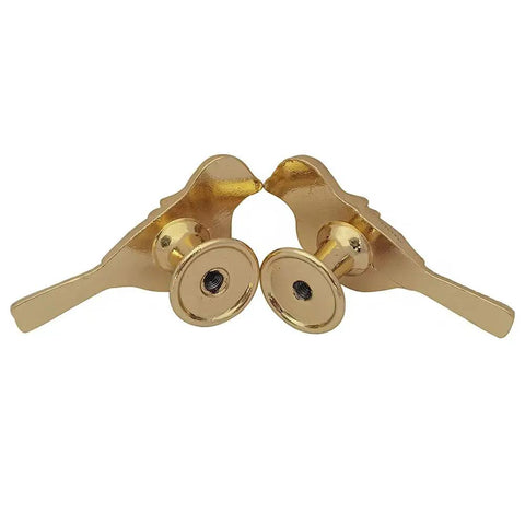 Gold Bird Cabinet Knobs Set Of 2 For Cupboard Doors And Drawers, Vintage Zinc Alloy Handles, Single Hole Pulls For Bedroom, Kitchen, Dresser, Home Decor, Cute Bird Design With Lasting Durability. 25mm gold bird cabinet knobs set of 2, zinc alloy, single hole