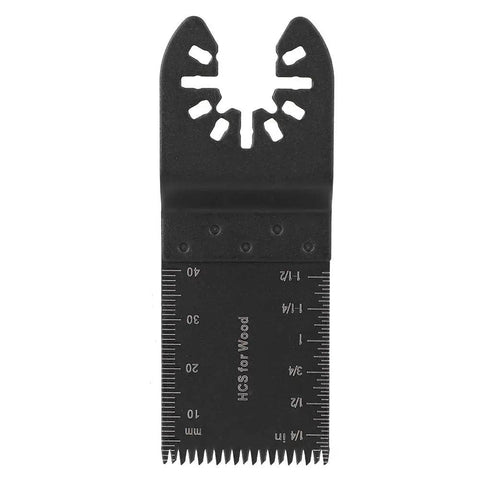 Close-up of 44mm blade from 52 Piece High Carbon Steel Oscillating Saw Blades Kit For Wood Metal Plastic And Drywall Cutting