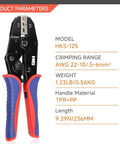 All In One Heat Shrink Connector Kit With Crimping Tool And Stripper, 180 Pcs Marine Grade, detail of crimping tool model HKS-125